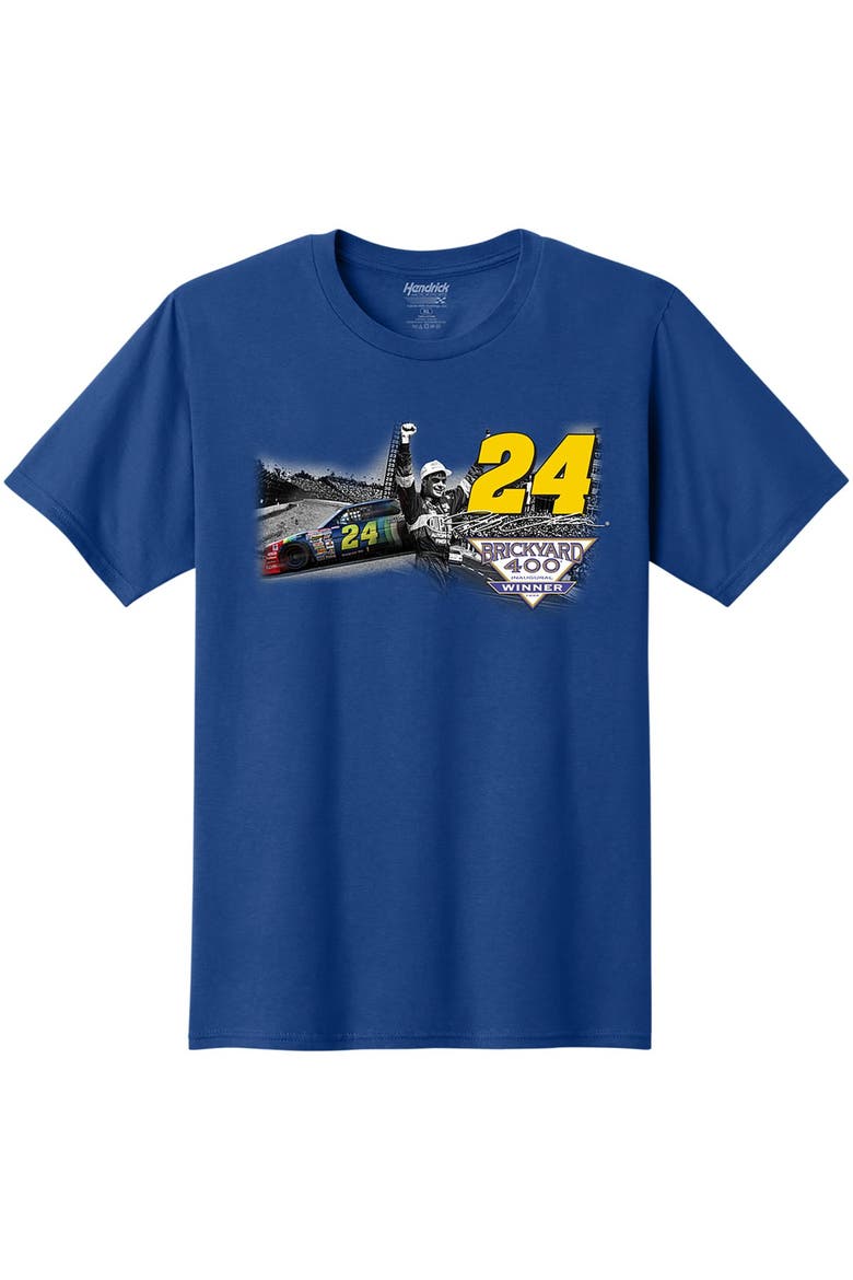 Men's Classic Ink Royal Jeff Gordon Inaugural Brickyard 400 Winner T-Shirt, Alternate, color, Royal