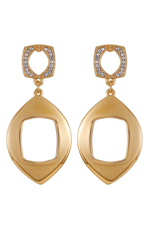 Vince Camuto Pavè Double Drop Earrings In Gold