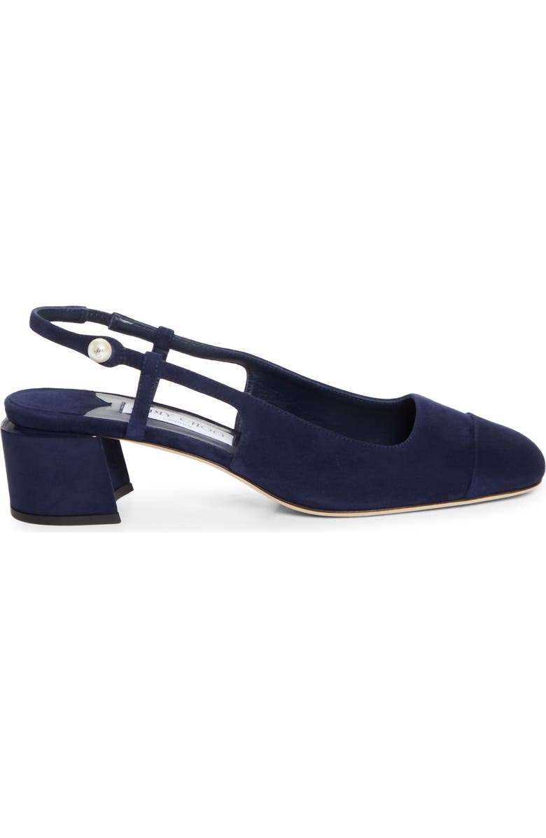Jimmy Choo Elisa Slingback Pump, Alternate, color, Navy/ Navy