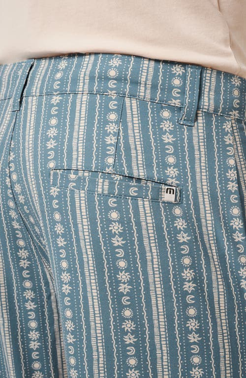 Travismathew Print Tech Chino Shorts In Captains Blue