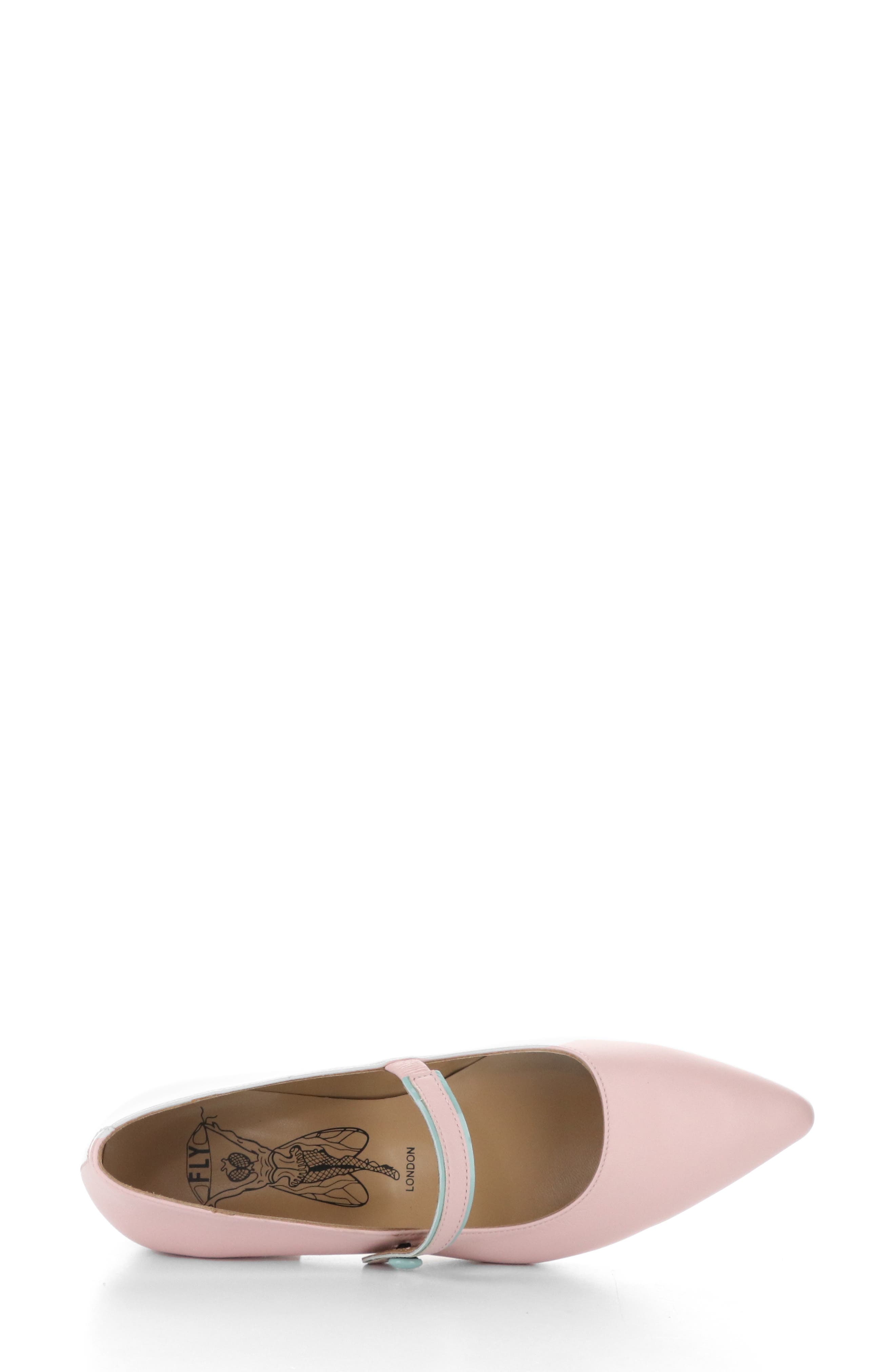 Suln Pointed Toe Flat, Alternate, color, PALE PINK KAISER/ NAPPALAK