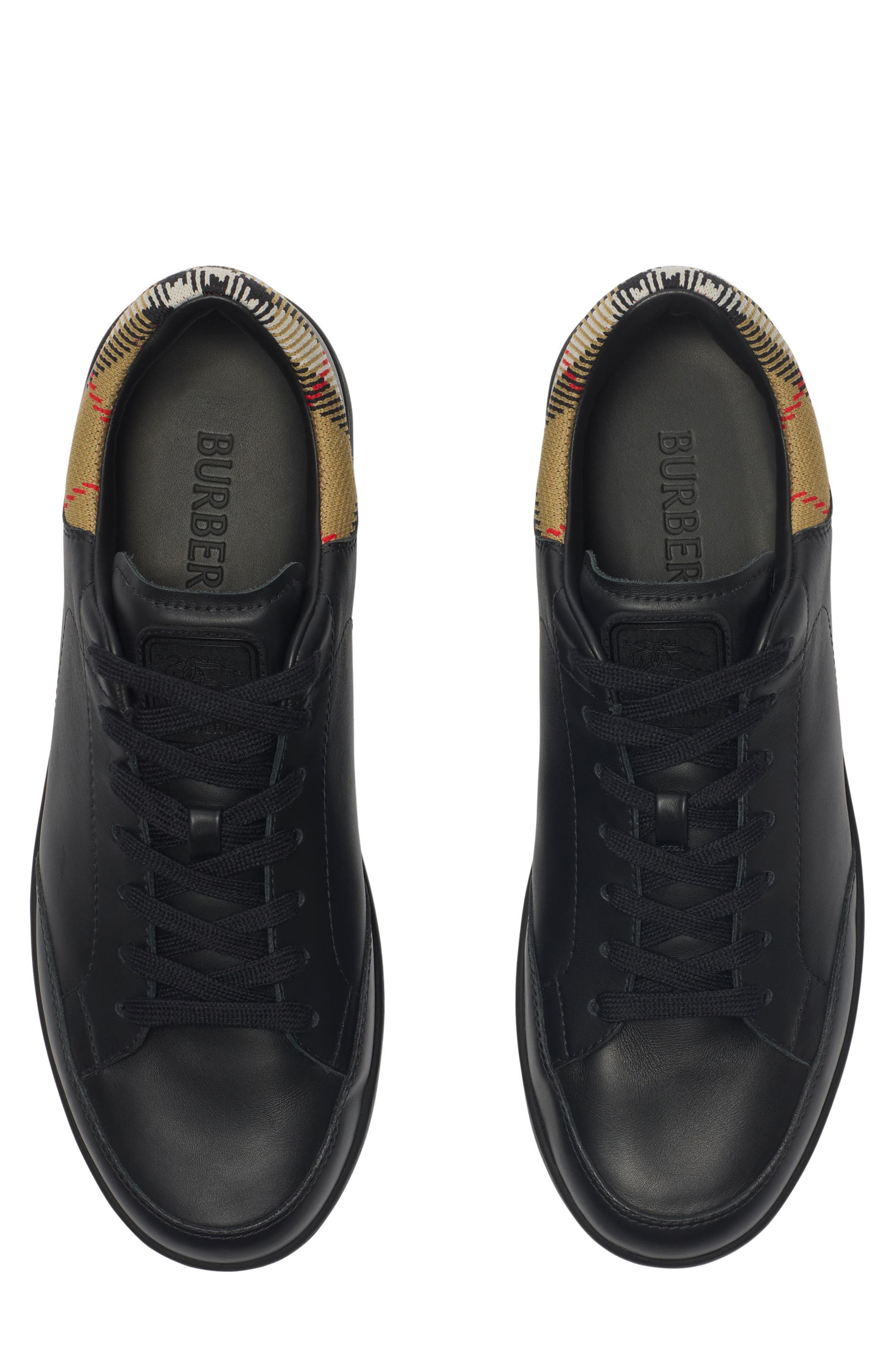 Burberry Set Low Top Sneaker, Alternate, color, Black/ Sand Ip Check