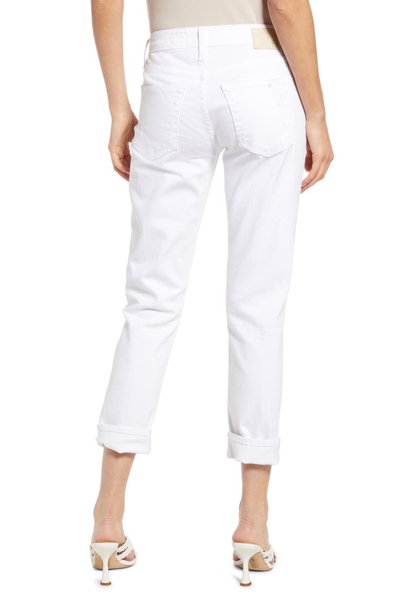 The Ex-Boyfriend Crop Slim Jeans, Alternate, color, 1 YEAR VIVID WH