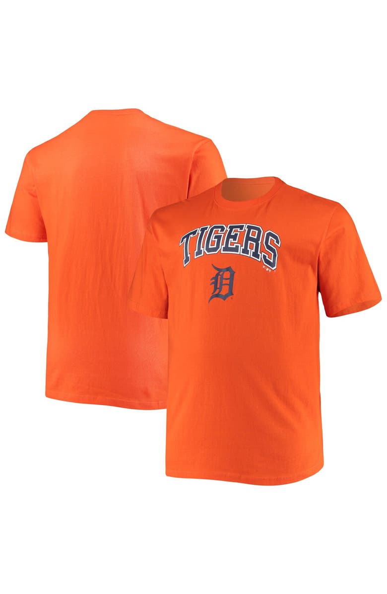 FANATICS Men's Fanatics Branded Orange Detroit Tigers Big & Tall Secondary T-Shirt, Main, color, 