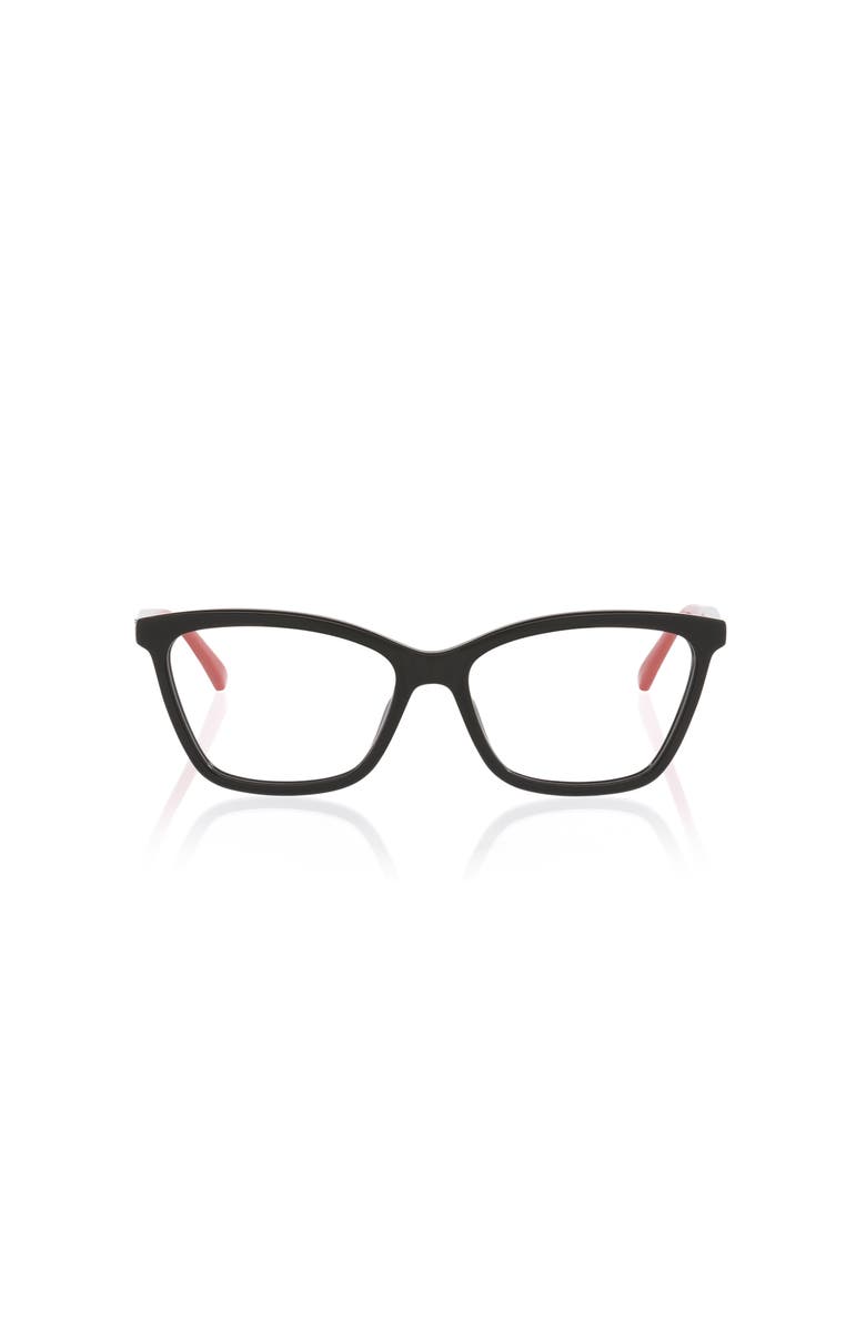 Gucci 56mm Cat Eye optical glasses, Alternate, color, Black