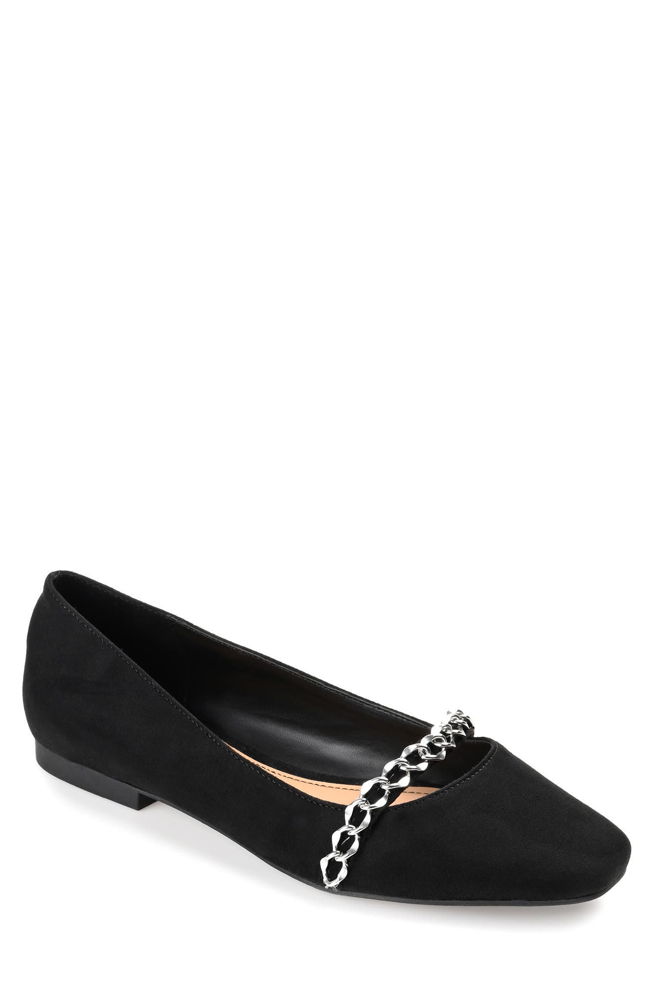Journee Collection Serenity Chain Link Flat, Main, color, 