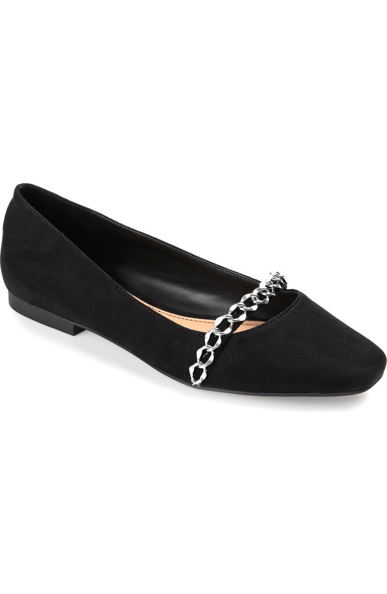 Journee Collection Serenity Chain Link Flat, Main, color,