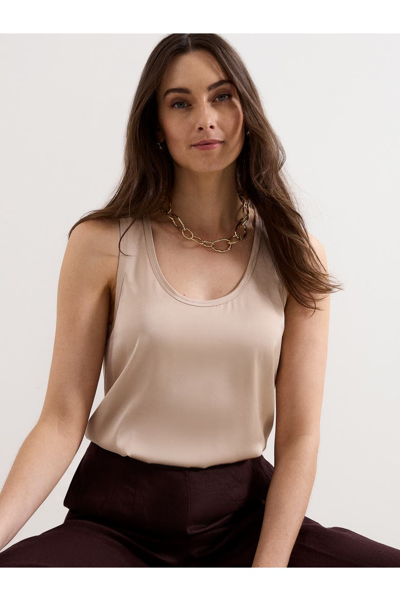 Edie Satin Cami, Alternate, color, Gold