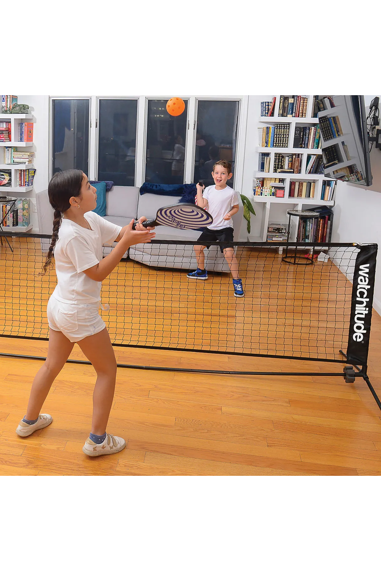 Kids Indoor/Outdoor Pickleball Set by Watchitude, Alternate, color, Blue / Red