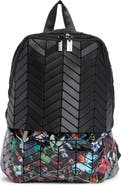 PATRIZIA LUCA Printed Chevron Backpack
