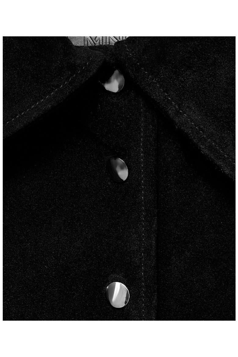 Suede Jacket, Alternate, color, BLACK