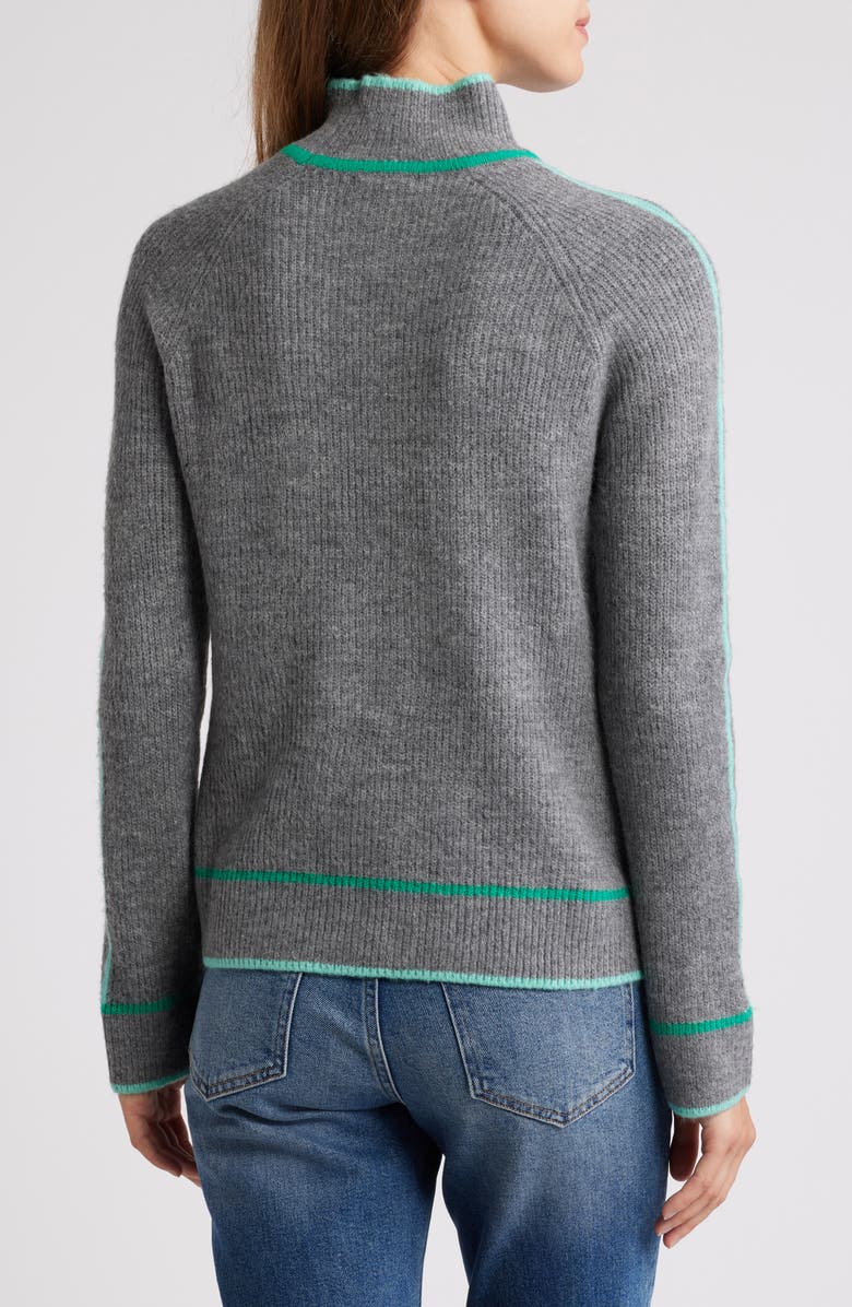 Hatley Contrast Trim Mock Neck Sweater, Alternate, color, 