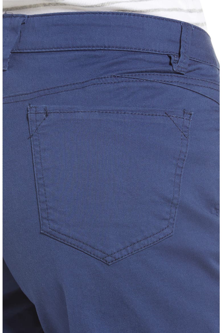 'Ab'Solution Stretch Twill Shorts (Nordstrom Exclusive), Alternate, color, COASTAL BLUE