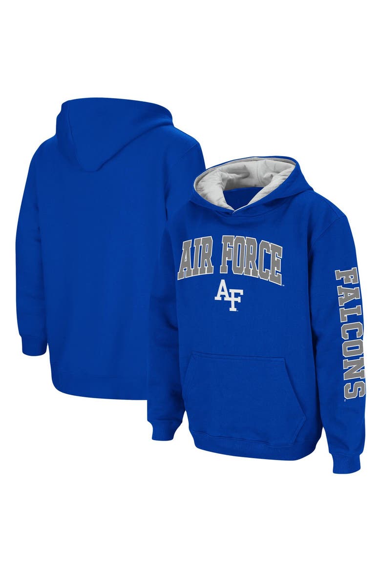 Youth Colosseum Royal Air Force Falcons 2-Hit Team Pullover Hoodie, Main, color, Royal