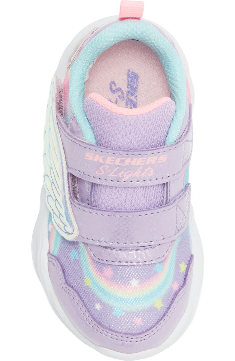 SKECHERS Kids' Twisty Glow Sneaker, Alternate, color, Lavender Multi
