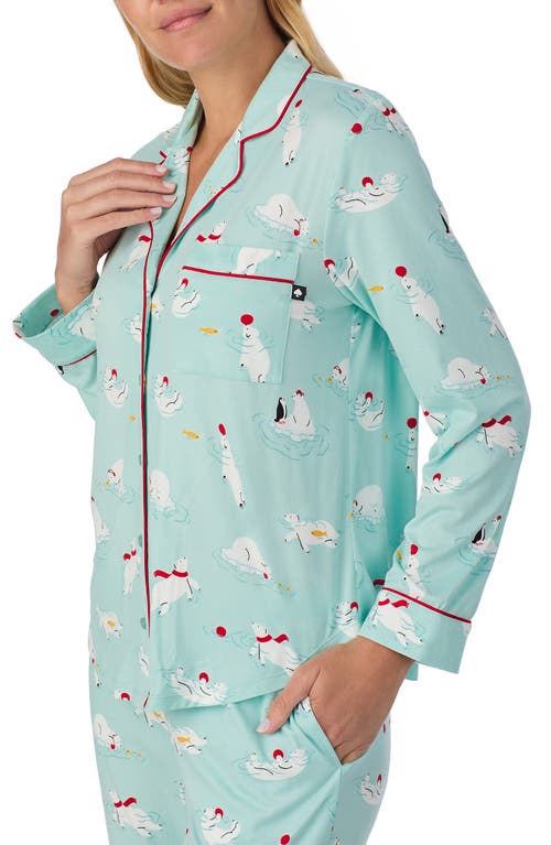 Kate Spade New York Print Pajamas In Green