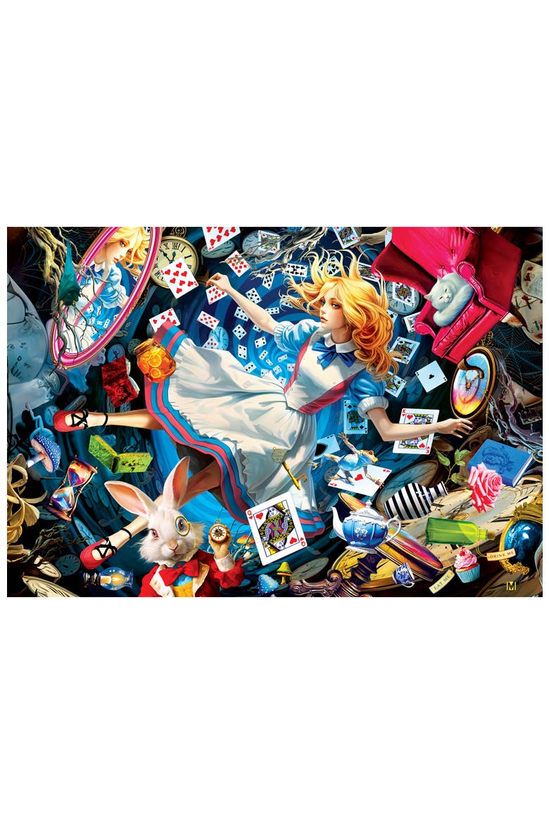 Alice in Wonderland 1000 Piece Puzzle, Alternate, color, Multicolor