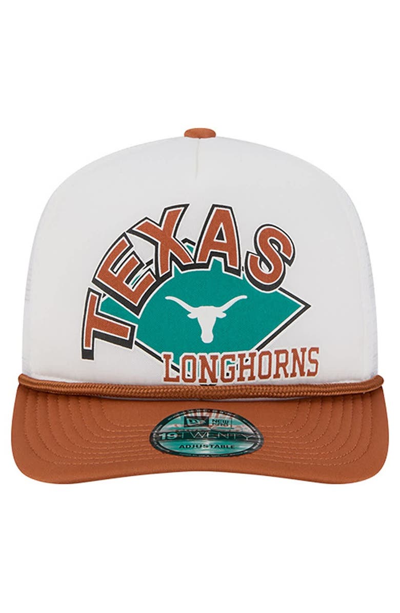 New Era Men's New Era  White Texas Longhorns Diamond 19TWENTY Golfer Adjustable Hat, Alternate, color, White