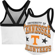 '47 Women's '47 White Tennessee Volunteers Energize Sporty Cropped Racerback Tank Top