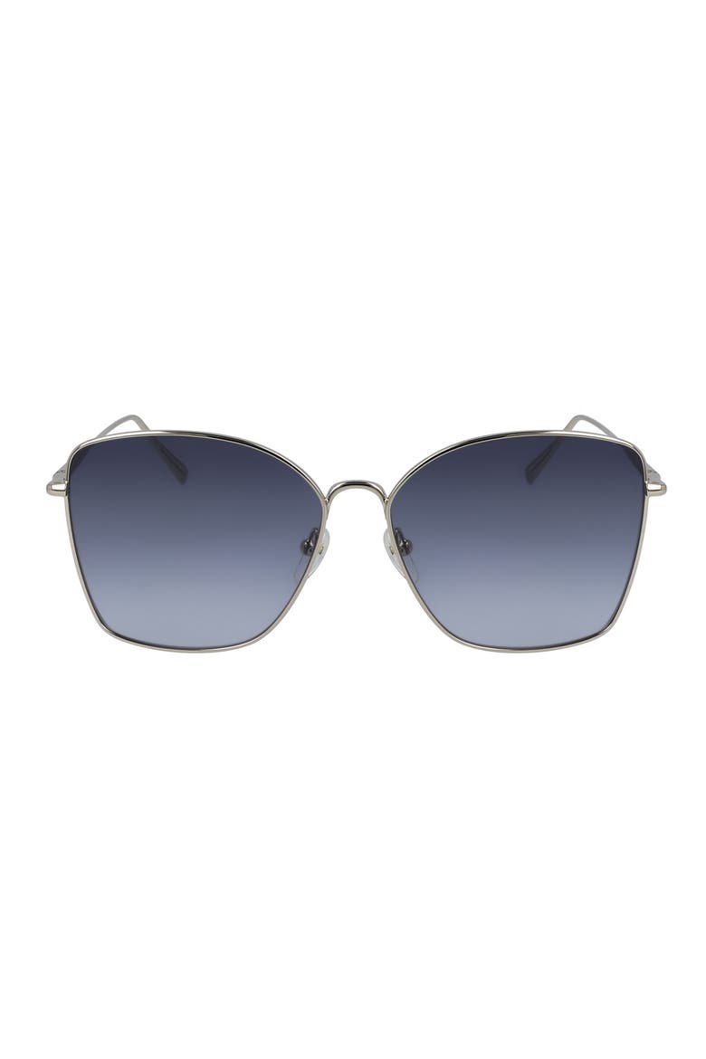 Roseau 60mm Gradient Square Sunglasses, Main, color, GOLD/ SMOKE