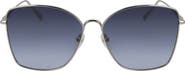 Longchamp Roseau 60mm Gradient Square Sunglasses