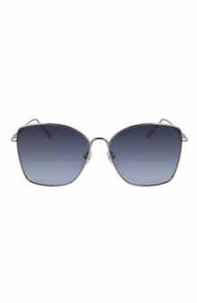 Longchamp Roseau 60mm Gradient Square Sunglasses