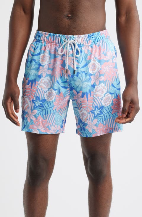 Seersucker Volley Swim Trunks