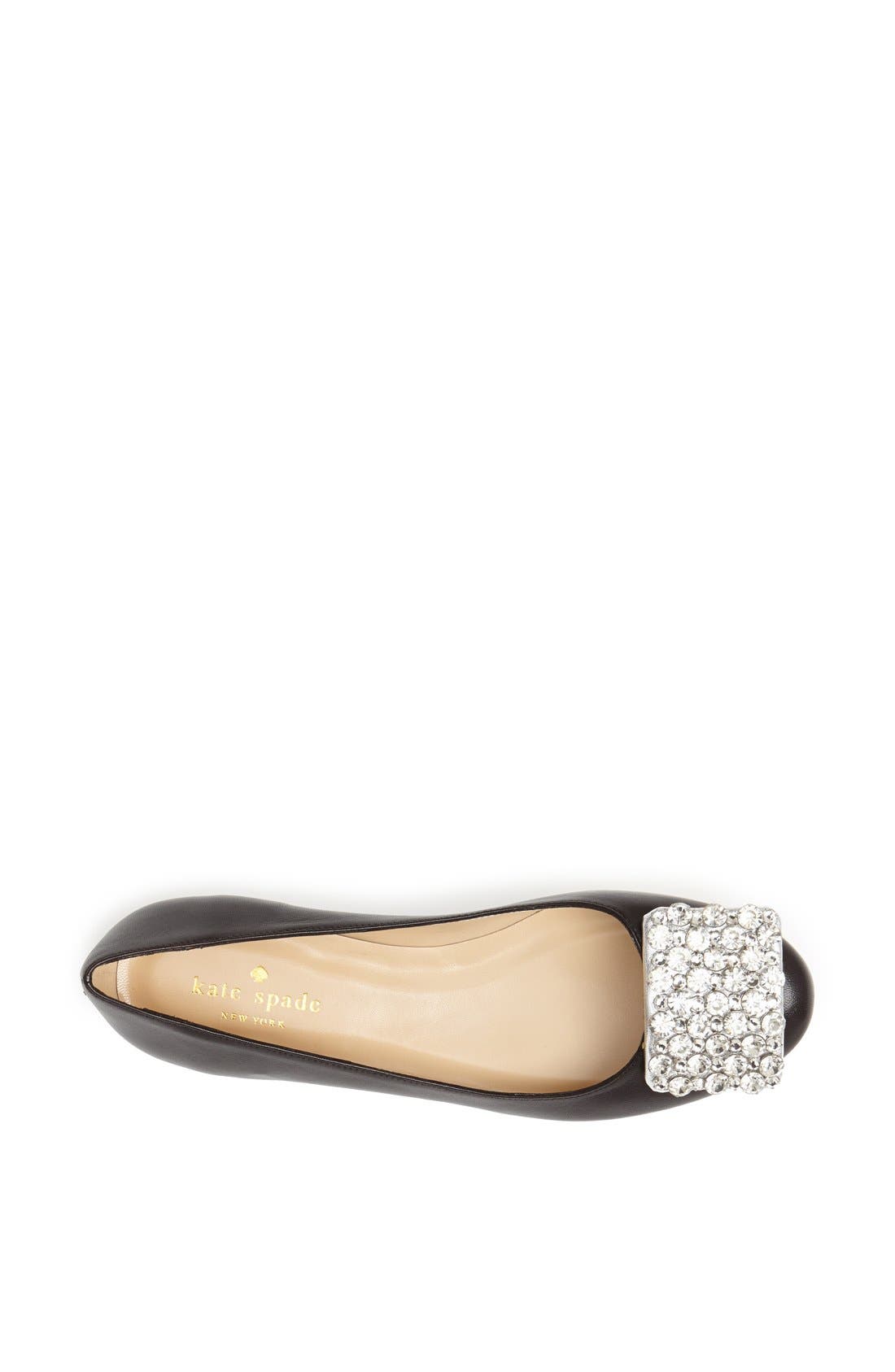Kate Spade New York 'brilliant' nappa leather flat, Alternate, color, 