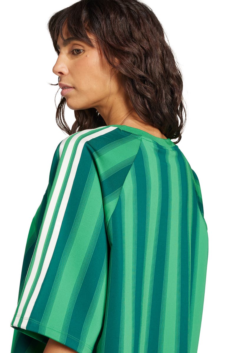 adidas Linear Stripe Jersey T-Shirt, Alternate, color, 