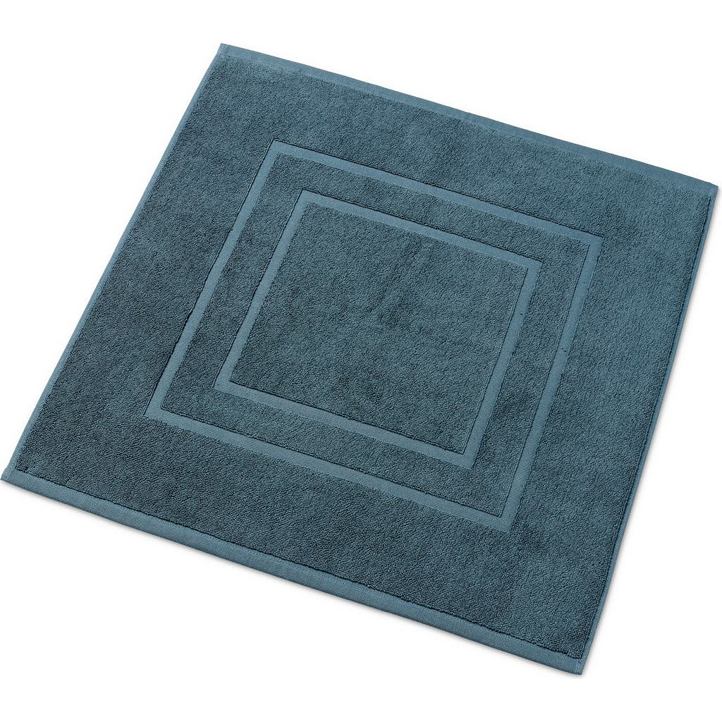 Christy Brixton Textured Soft Cotton Bath Mat In Blue