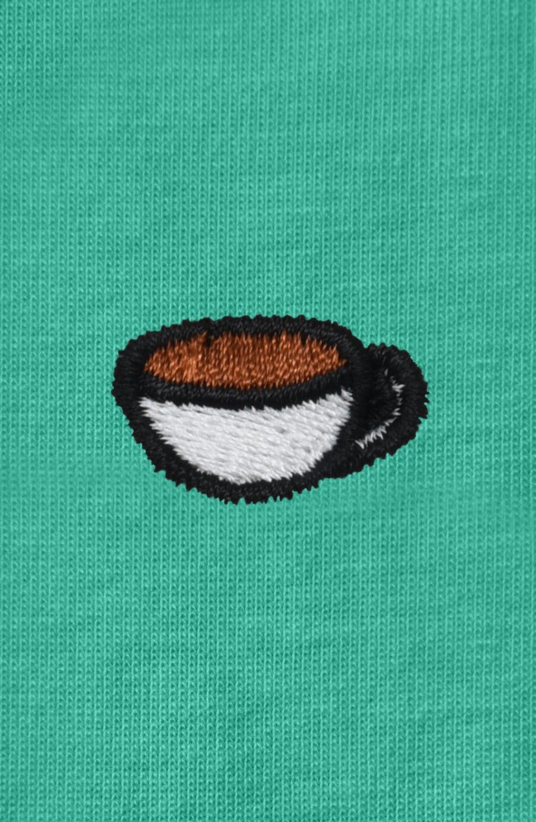 Dalix Womens Lil Coffee Jersey Tee, Alternate, color, Teal