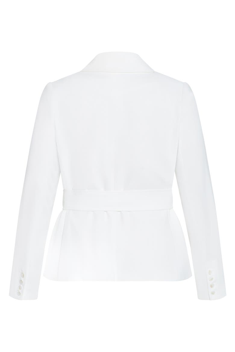 Ivy Belted Blazer, Alternate, color, IVORY