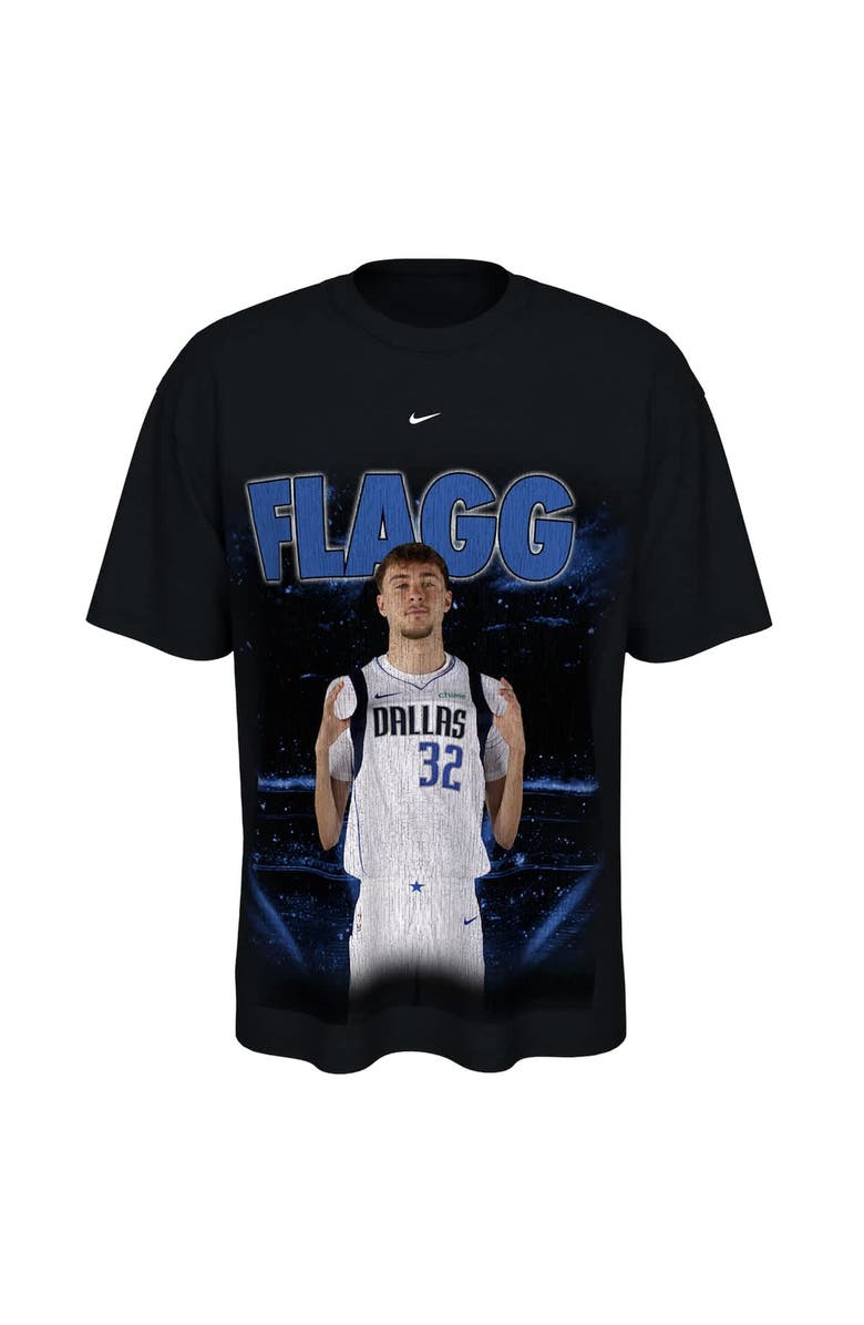 Nike Unisex Nike Cooper Flagg Black Dallas Mavericks New Faces x New Places T-Shirt, Alternate, color, Black