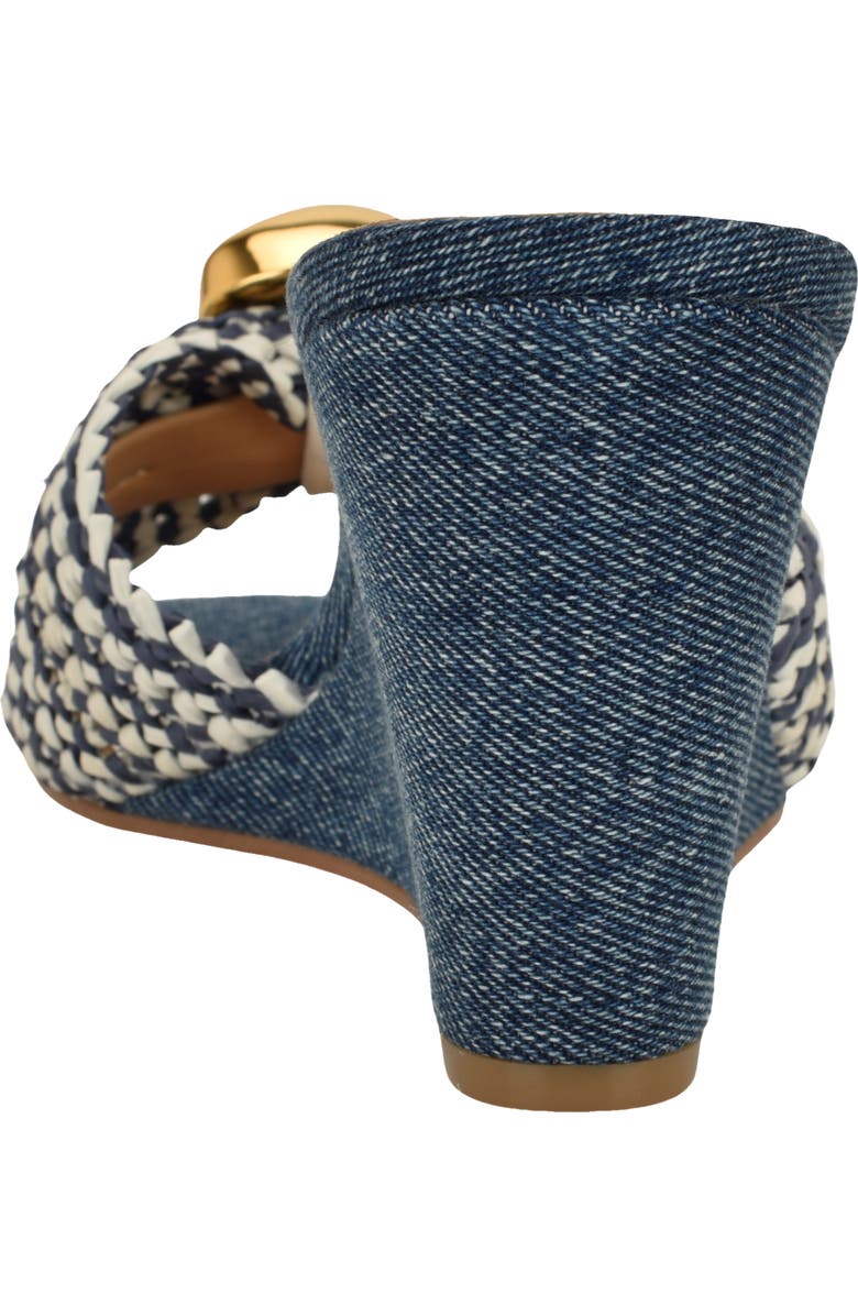Nine West Nessla Wedge Sandal, Alternate, color, Medium Blue