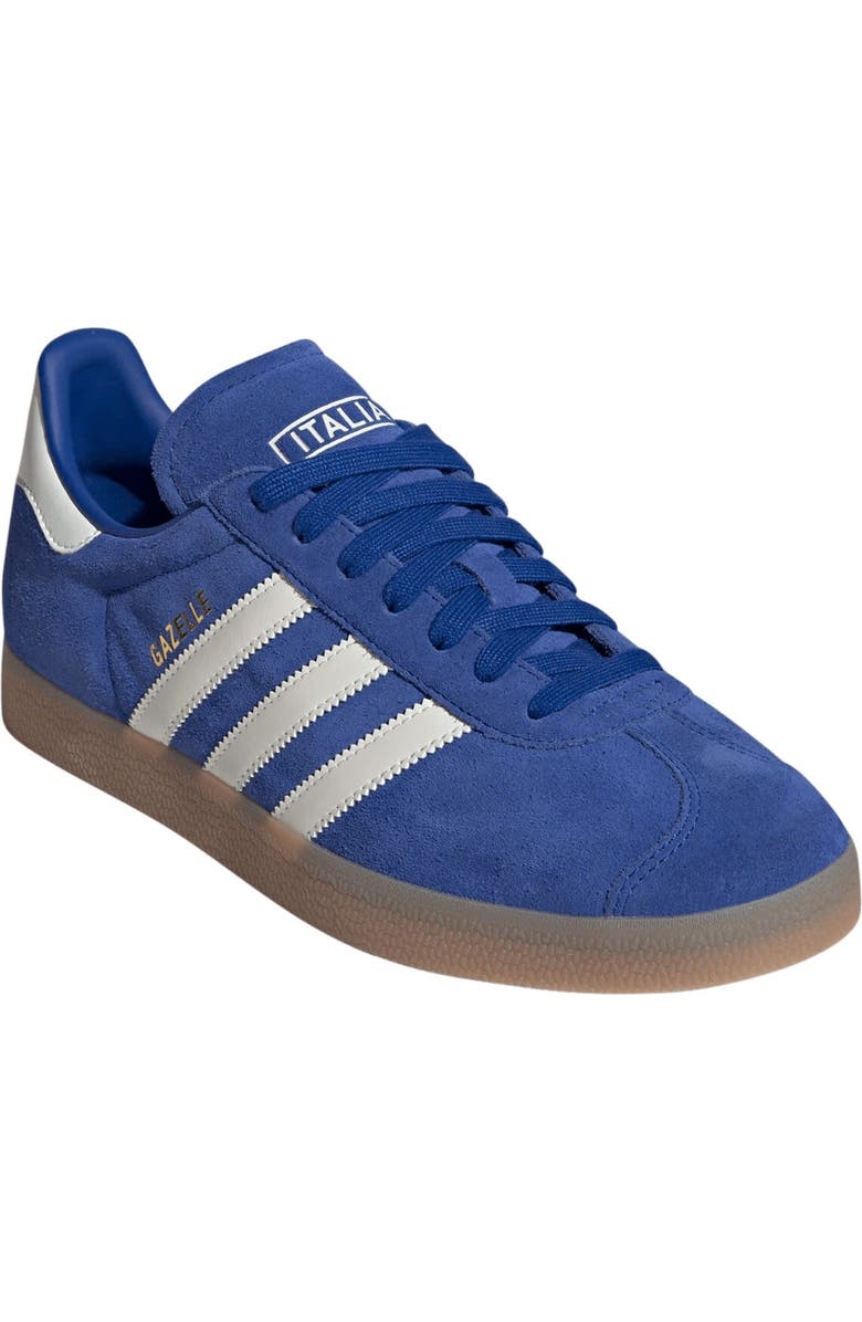 adidas Originals Men's adidas Originals Blue Italy National Team Team Gazelle Shoes, Main, color,