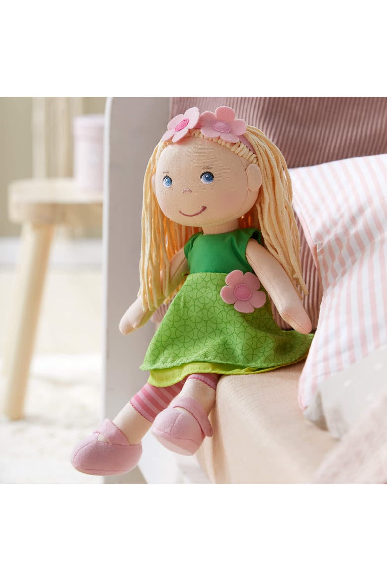 Soft 12" Doll Mali with Blonde Hair, Alternate, color, Green Multi
