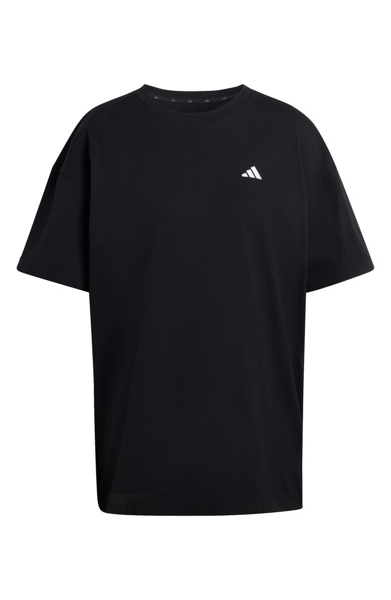 adidas Power Essentials Workout Oversize T-Shirt, Alternate, color, Black