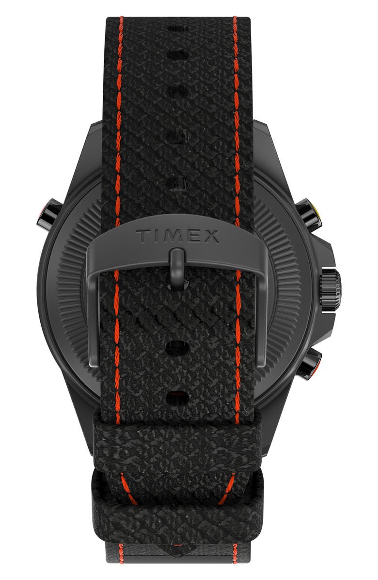 Timex<sup>®</sup> Expedition North<sup>®</sup> Tide-Temp-Compass Textile Strap Watch, 41mm, Alternate, color, Black