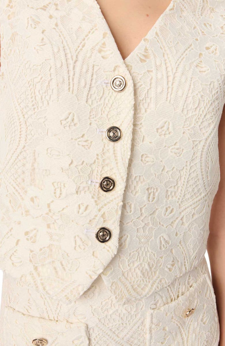 maje Lace Vest, Alternate, color, 