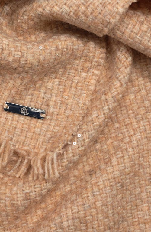 Lauren Ralplh Lauren Soft Basket Weave Scarf In Brown