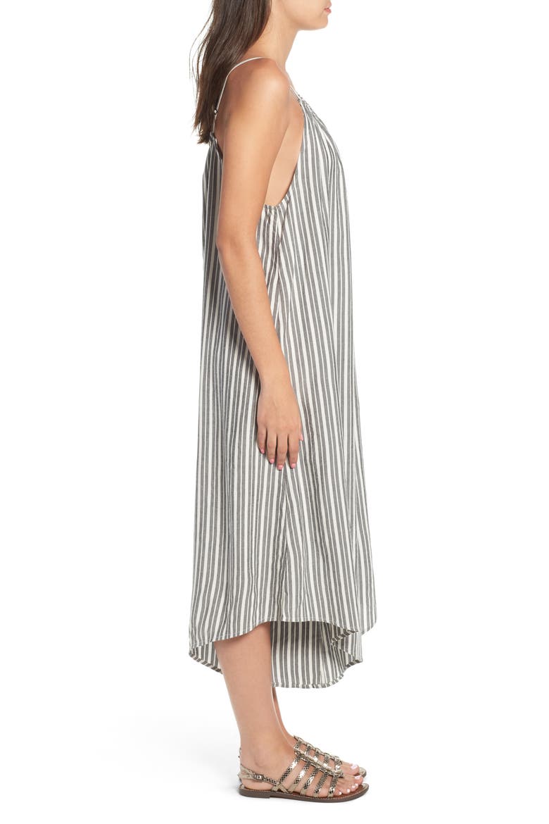 Del Sur Stripe Jumpsuit, Alternate, color, BLACK
