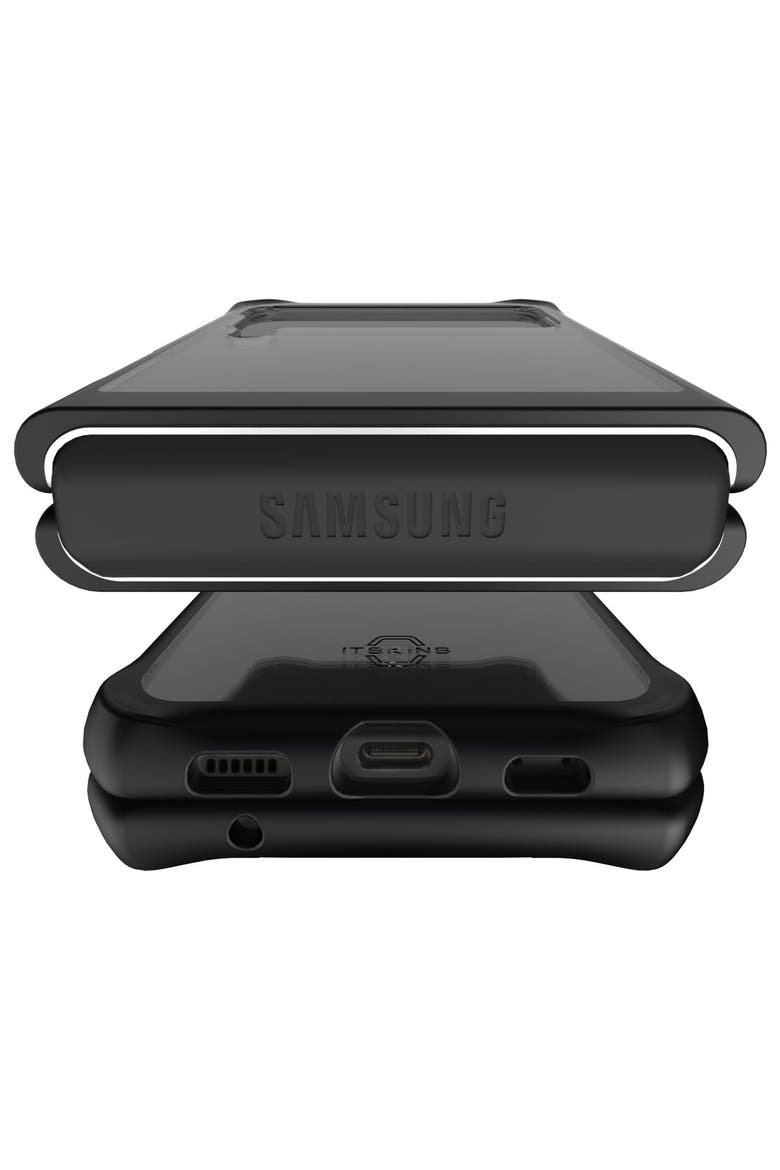 Hybrid Solid Case for Samsung Galaxy Z Flip3 5G, Alternate, color, Black