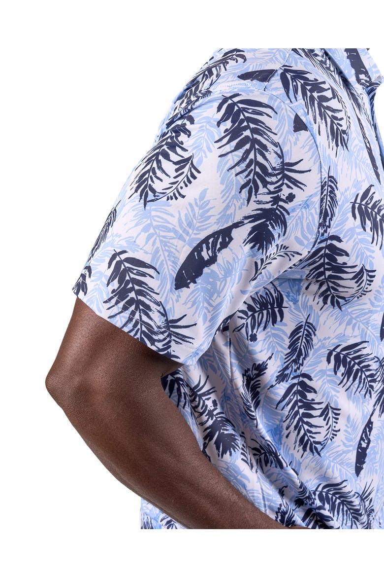 Hidden Clover Polo White/Peri Blue, Alternate, color, White