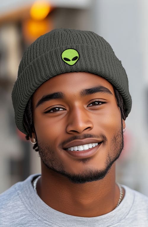 Dalix Alien Watch Cap In Asphalt Gray