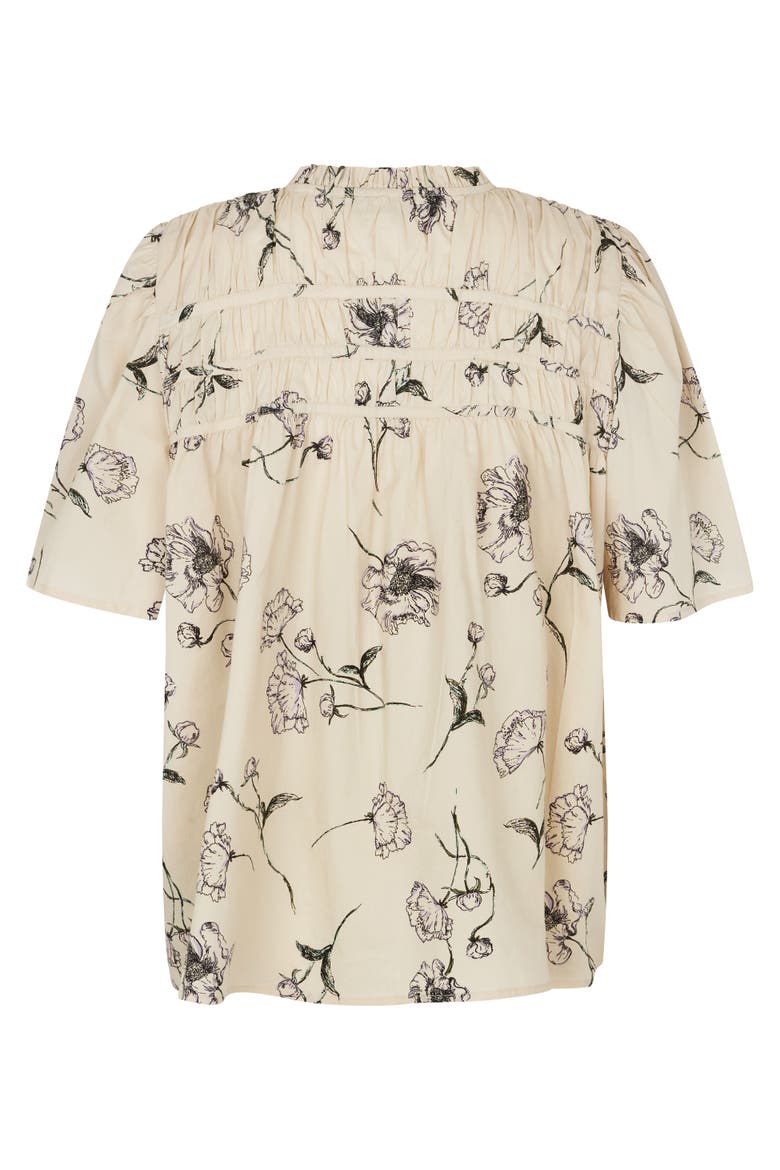 Madanythra Keyhole Floral Blouse, Alternate, color, Lavender
