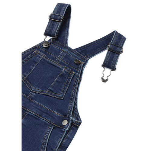 Mayoral Baby Denim Overalls In Blue