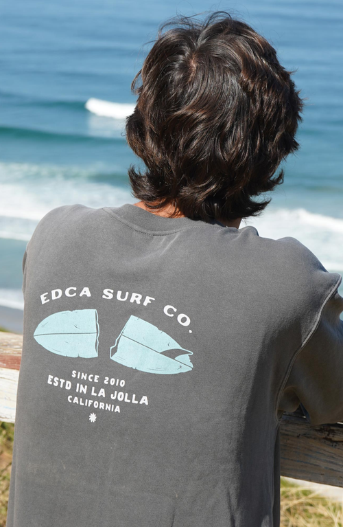 Everyday California Beater Board Crewneck Sweatshirt In Grey