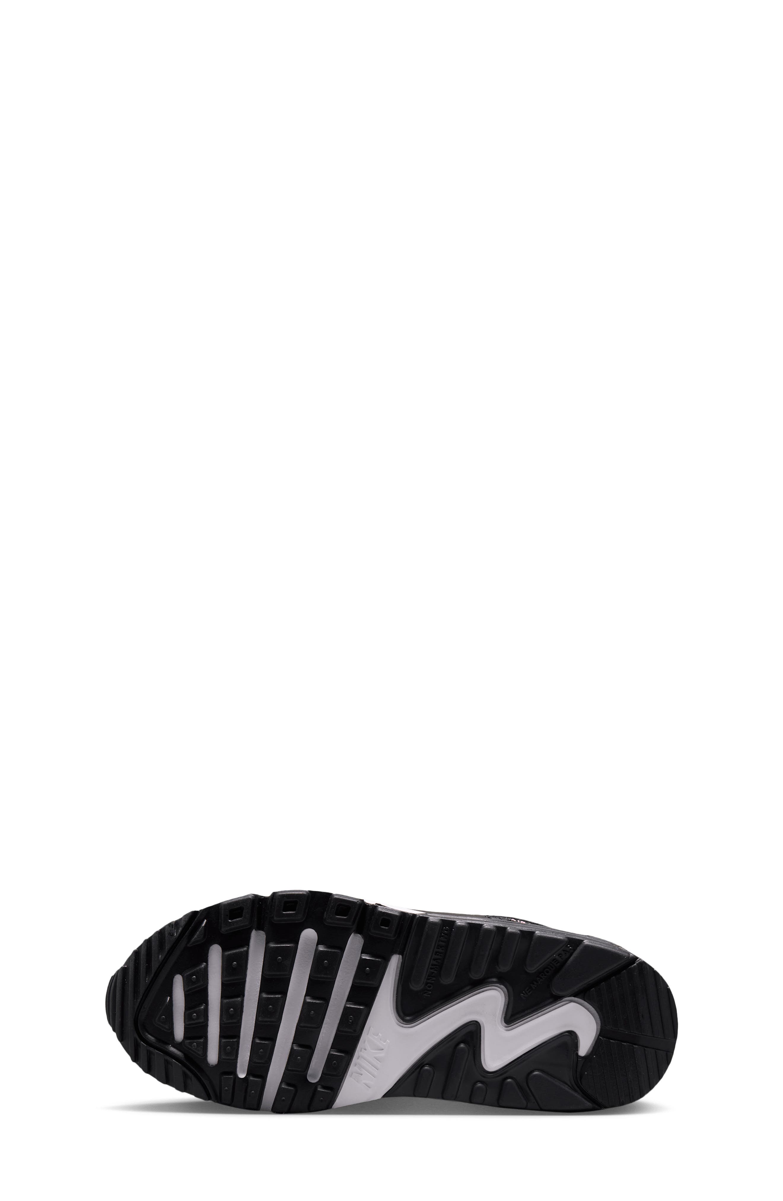 Kids' Air Max 90 Mesh Sneaker, Alternate, color, WHITE/BLACK/ANTHRACITE/PINK