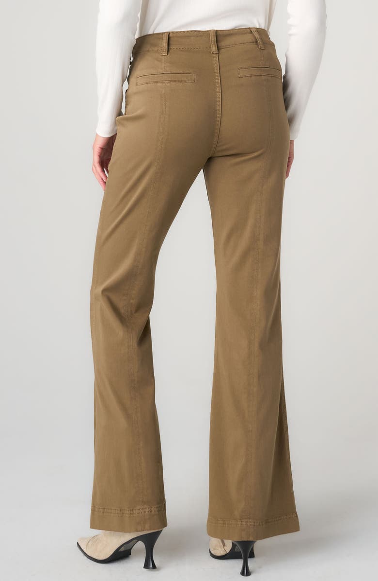 Liverpool Patch Pocket Stretch Cotton Blend Pants, Alternate, color, Oak Brown