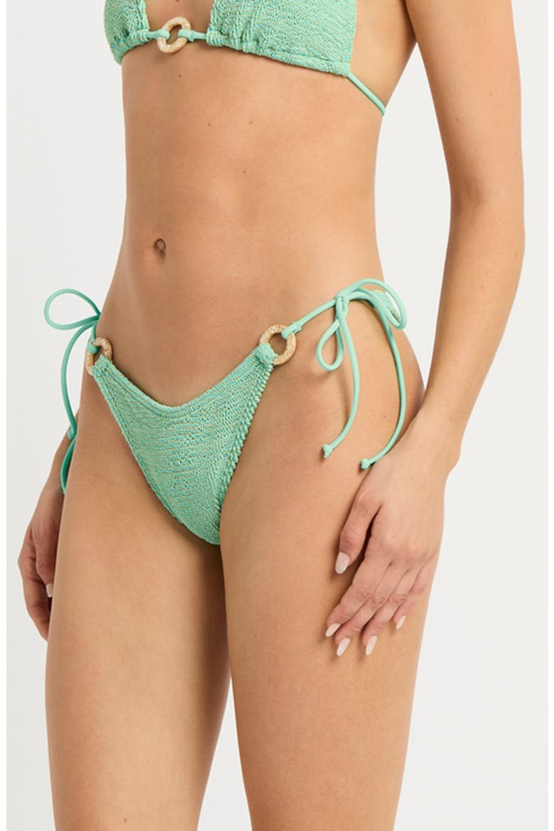 Serenity Ring Bikini Bottoms, Alternate, color, BERMUDA LUREX